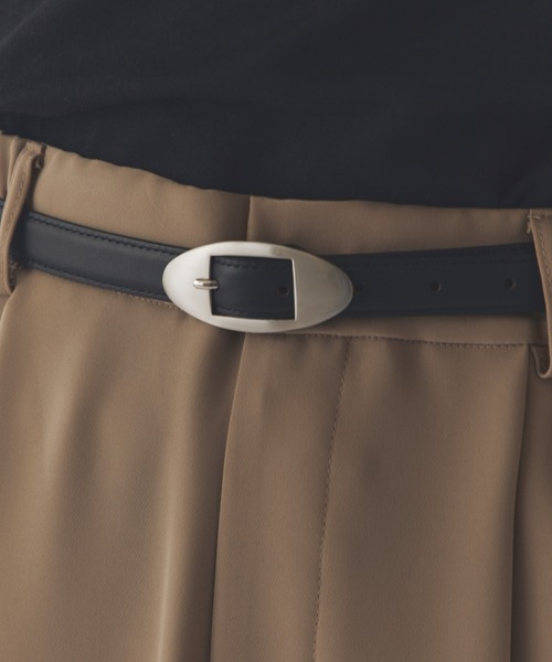 ITTI（イッチ）の「【ITTI】HERRIE W BUCKLE BELT（ベルト・メンズ・ブラック・FREE）」の4枚目の写真