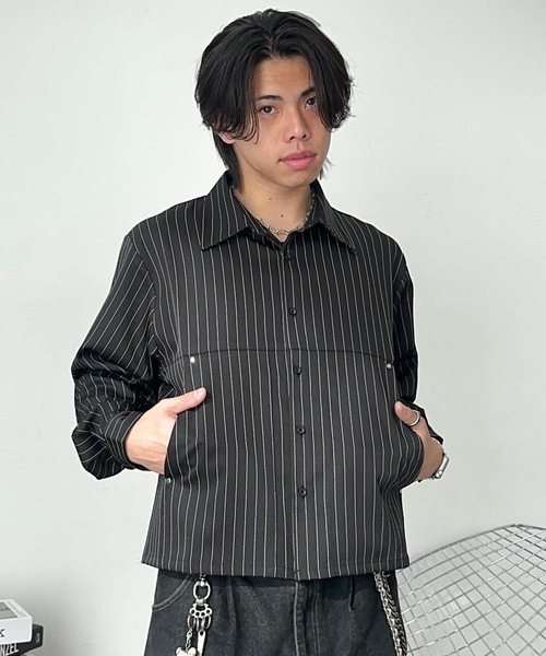 MandO(エムオー)(エムオー)の「アソートマフポケットシャツ(シャツ/ブラウス・メンズ・ホワイト系その他/ホワイト/ブラック系その他・MEDIUM/LARGE)」の3枚目の写真