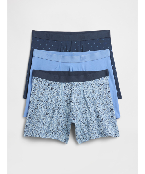 GAP（ギャップ）の「5インチ ボクサーブリーフ 3枚セット（ボクサーパンツ・メンズ・グリーン/ブルー/マルチ/グレー・L/M/XL/S）」の3枚目の写真