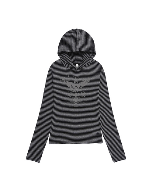 Engel Cross stripe pullover — тёплый вязаный свитер