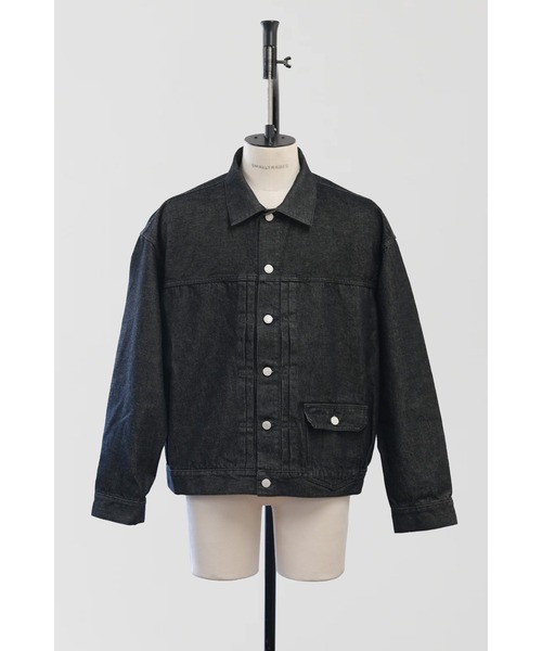 SHINYAKOZUKA(シンヤコヅカ)の「WASHED ORDINARY CITY JEAN JACKET(ISSUE#8)(デニムジャケット・メンズ・ブラック/ダークインディゴブルー・SMALL/MEDIUM)」の3枚目の写真