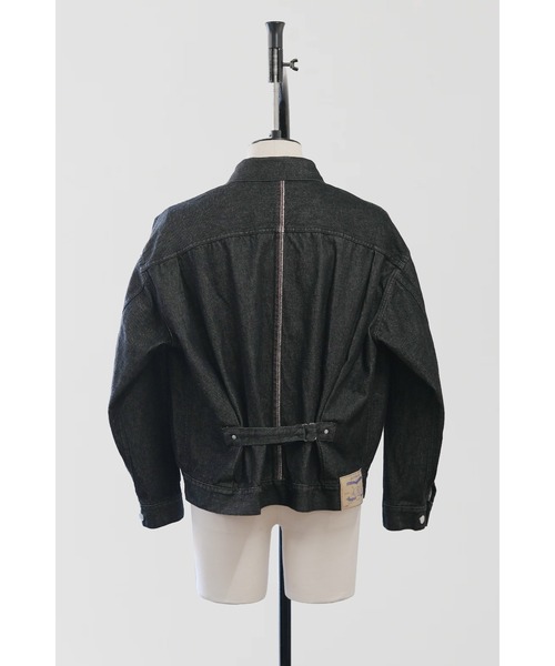 SHINYAKOZUKA(シンヤコヅカ)の「WASHED ORDINARY CITY JEAN JACKET(ISSUE#8)(デニムジャケット・メンズ・ブラック/ダークインディゴブルー・SMALL/MEDIUM)」の4枚目の写真