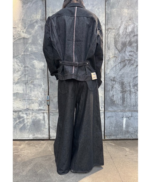 SHINYAKOZUKA(シンヤコヅカ)の「WASHED ORDINARY CITY JEAN JACKET(ISSUE#8)(デニムジャケット・メンズ・ブラック/ダークインディゴブルー・SMALL/MEDIUM)」の7枚目の写真
