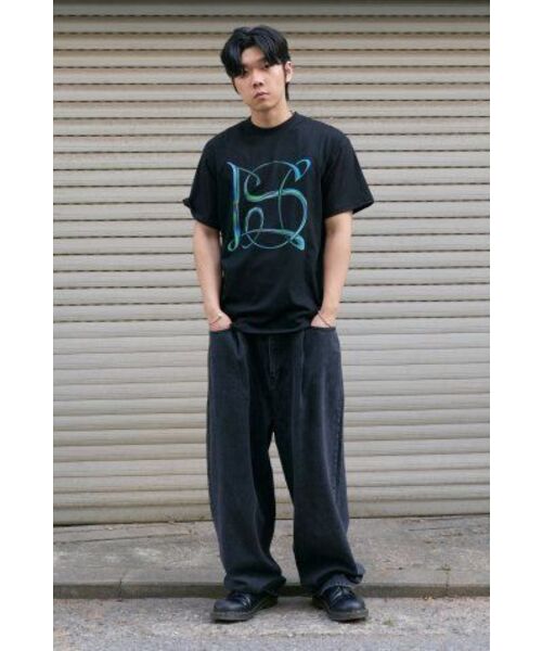 LORES（ロアス）の「Wide Tuck Denim Pants - Black（デニムパンツ・レディース・その他・M/L/XL）」の10枚目の写真