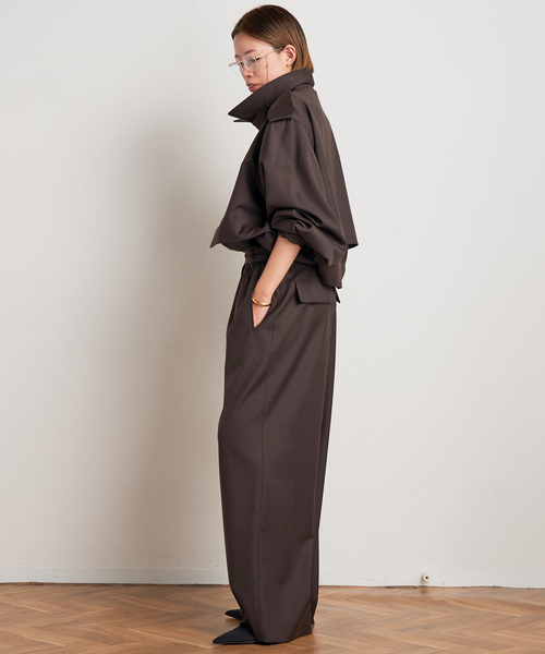 AP STUDIO(エーピーストゥディオ)の「【MINITZ/ミニッツ】別注 BELTED EASY PANTS(スラックス・レディース・ブラウン/ベージュ・38/36)」の21枚目の写真