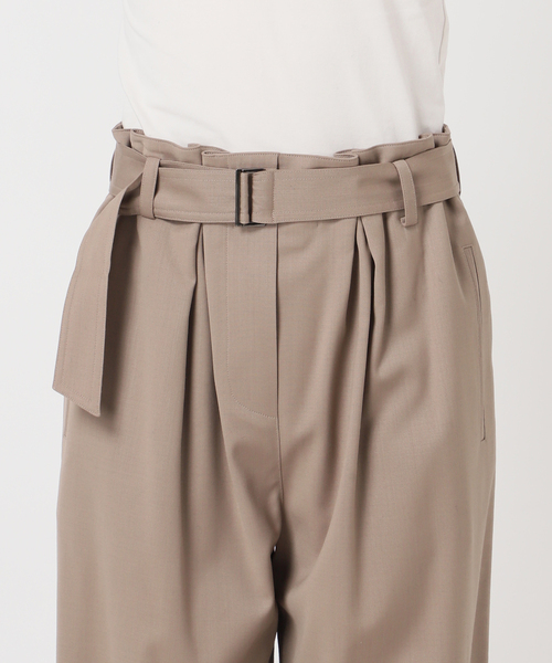 AP STUDIO(エーピーストゥディオ)の「【MINITZ/ミニッツ】別注 BELTED EASY PANTS(スラックス・レディース・ブラウン/ベージュ・38/36)」の8枚目の写真
