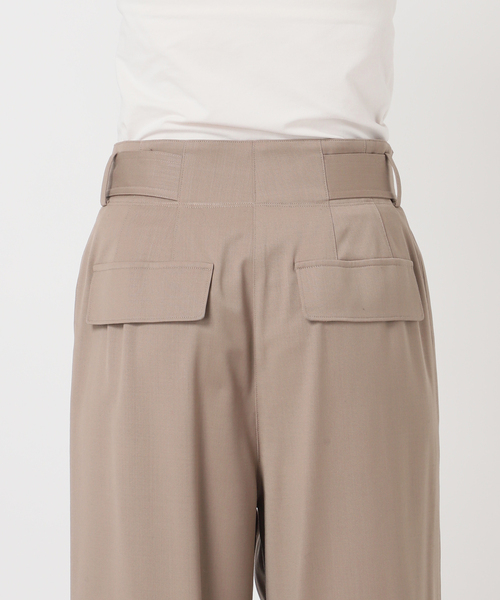 AP STUDIO(エーピーストゥディオ)の「【MINITZ/ミニッツ】別注 BELTED EASY PANTS(スラックス・レディース・ブラウン/ベージュ・38/36)」の7枚目の写真