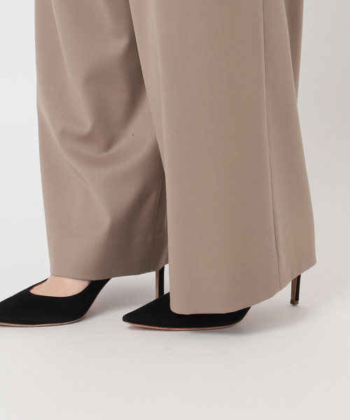 AP STUDIO(エーピーストゥディオ)の「【MINITZ/ミニッツ】別注 BELTED EASY PANTS(スラックス・レディース・ブラウン/ベージュ・38/36)」の5枚目の写真