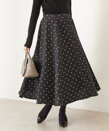 LIVETART | 《LIVETART》ラフドットプリントフレアスカート(スカート)