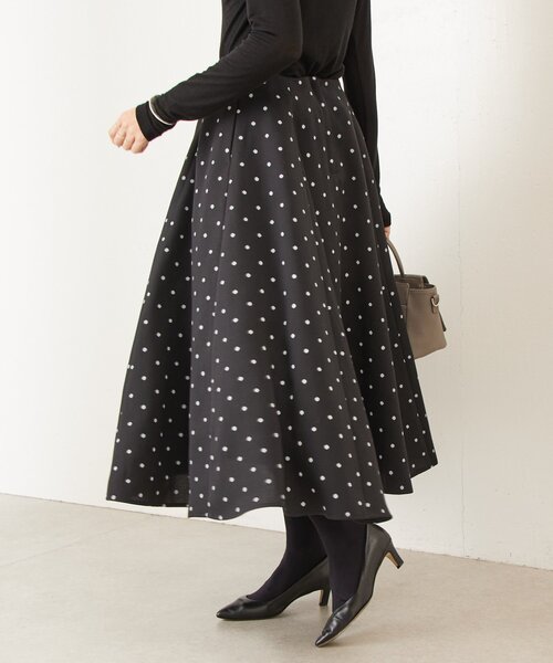 LIVETART（リヴェタート）の「《LIVETART》ラフドットプリントフレアスカート（スカート・レディース・ブラック・FREE）」の21枚目の写真