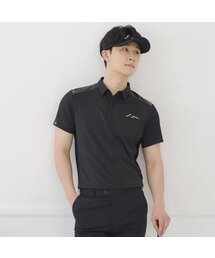 J.JANE（ジェイジェーン）の「メンズスタッドTシャツ (ブラック)（ポロシャツ）」