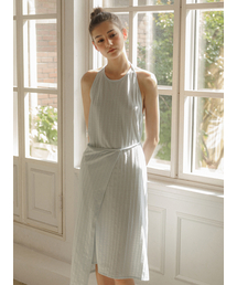 PSUCHE（プシュケ）の「オープンバックラップワンピース - パウダーブルー（ワンピース）」