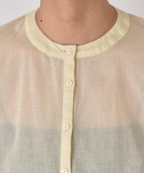 AKTE（アクテ）の「ボリュームティアードスリーブシャツ（シャツ/ブラウス・レディース・ライトブルー/クリーム・FREE）」の6枚目の写真