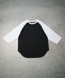 /ミドルウエイト天竺 ラグラン8分袖Tシャツ/