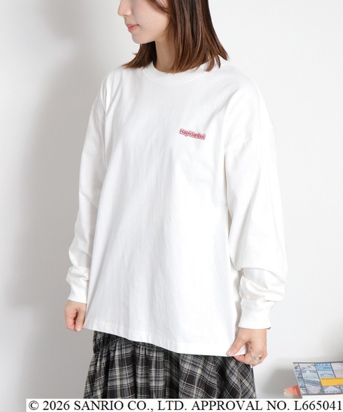 sanrio(サンリオ)の「【サンリオキャラクターズ】はぴだんぶい ロングスリーブTee(Tシャツ/カットソー・レディース・ブラック系1/ホワイト系1/ホワイト系2/ブラック系2・M)」の5枚目の写真