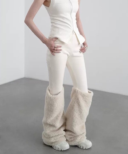 chuclla（チュクラ）の「【CHENTAITAI】リバーシブルヘム 2WAYフレアパンツ CTW26s003（その他パンツ・レディース・オフホワイト/ブラック・S/M/L）」の19枚目の写真