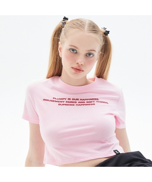 LUVISTRUE(ラヴイズトゥルー)の「PY LETTERING TEE(BABY PINK)(Tシャツ/カットソー・レディース・その他・FREE)」の1枚目の写真