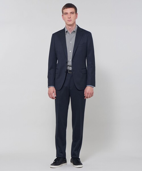 MACKINTOSH LONDON(マッキントッシュ ロンドン)の「【FLEX JERSEY】カラミジャージーワンピースカラーシャツ(シャツ/ブラウス・メンズ・ネイビー/ブルー系その他4・XL/L/M/S)」の5枚目の写真