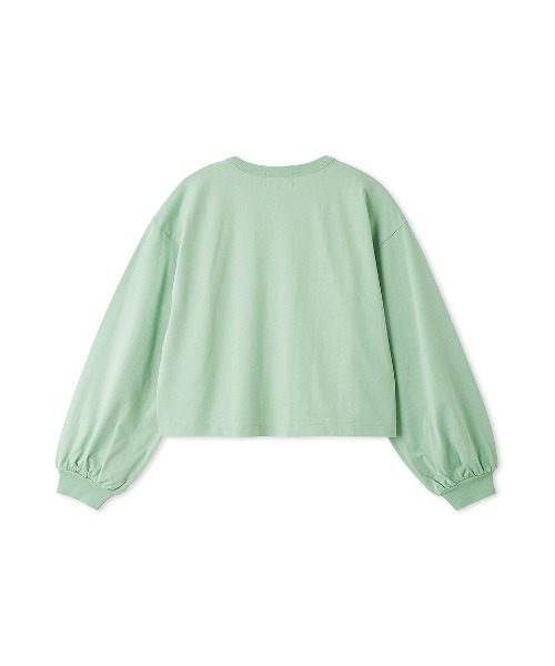 Barbour(バブアー)の「ワンポイント ロゴ パフスリーブTシャツ"JAPAN EXCLUSIVE"(レディース)(Tシャツ/カットソー・レディース・オフホワイト/グレー/チャコールグレー/ミント・FREE)」の8枚目の写真