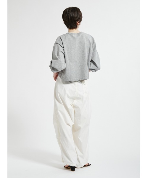 Barbour(バブアー)の「ワンポイント ロゴ パフスリーブTシャツ"JAPAN EXCLUSIVE"(レディース)(Tシャツ/カットソー・レディース・オフホワイト/グレー/チャコールグレー/ミント・FREE)」の16枚目の写真