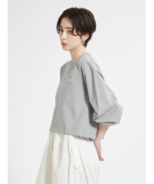 Barbour(バブアー)の「ワンポイント ロゴ パフスリーブTシャツ"JAPAN EXCLUSIVE"(レディース)(Tシャツ/カットソー・レディース・オフホワイト/グレー/チャコールグレー/ミント・FREE)」の18枚目の写真
