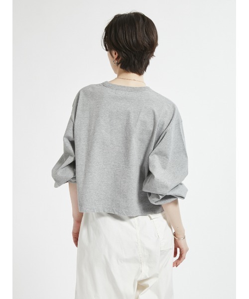Barbour(バブアー)の「ワンポイント ロゴ パフスリーブTシャツ"JAPAN EXCLUSIVE"(レディース)(Tシャツ/カットソー・レディース・オフホワイト/グレー/チャコールグレー/ミント・FREE)」の19枚目の写真