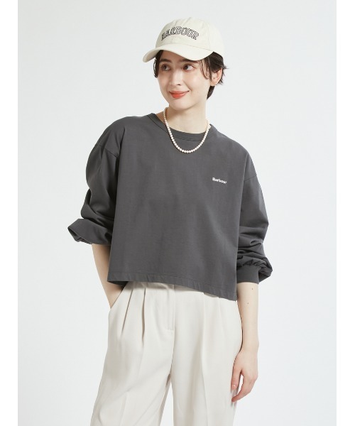 Barbour(バブアー)の「ワンポイント ロゴ パフスリーブTシャツ"JAPAN EXCLUSIVE"(レディース)(Tシャツ/カットソー・レディース・オフホワイト/グレー/チャコールグレー/ミント・FREE)」の22枚目の写真