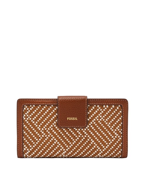フォッシル 長財布 レディース PVC/PU ブラウンSL10100994