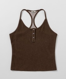 Bie（ビエ）の「バッククロス リブタンクトップ（キャミソール）」