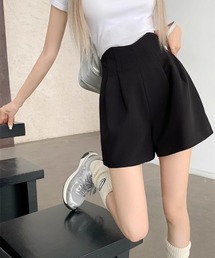 Mejoul | 【26年春夏新作】ハイウエスト Vカット タックショートパンツ(その他パンツ)