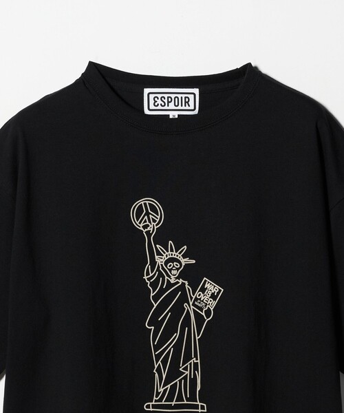 ESPOIR（エスポワール）の「＜ESPOIR＞Skull Liberty Tシャツ（Tシャツ/カットソー・メンズ・ホワイト/ブラック・L/M/XL）」の4枚目の写真