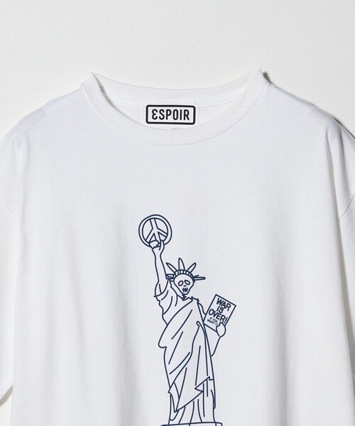 ESPOIR（エスポワール）の「＜ESPOIR＞Skull Liberty Tシャツ（Tシャツ/カットソー・メンズ・ホワイト/ブラック・L/M/XL）」の10枚目の写真
