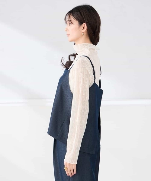 a.v.v（アーヴェヴェ）の「【2WAY/洗える】デニムライクビスチェ（その他トップス・レディース・ネイビー・39）」の14枚目の写真