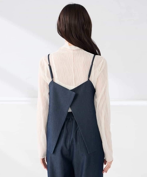 a.v.v（アーヴェヴェ）の「【2WAY/洗える】デニムライクビスチェ（その他トップス・レディース・ネイビー・39）」の15枚目の写真