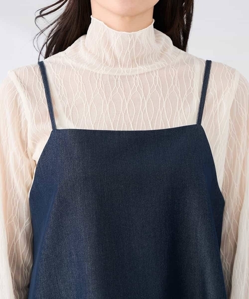 a.v.v（アーヴェヴェ）の「【2WAY/洗える】デニムライクビスチェ（その他トップス・レディース・ネイビー・39）」の16枚目の写真