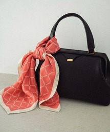 FURLA（フルラ）の「シルク100% 洗える スカーフ ”FURLA 格子ロゴ”（バンダナ/スカーフ）」