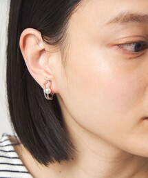 green label relaxing | ドロップフレーム＆フェイクパール イヤリング(イヤリング)