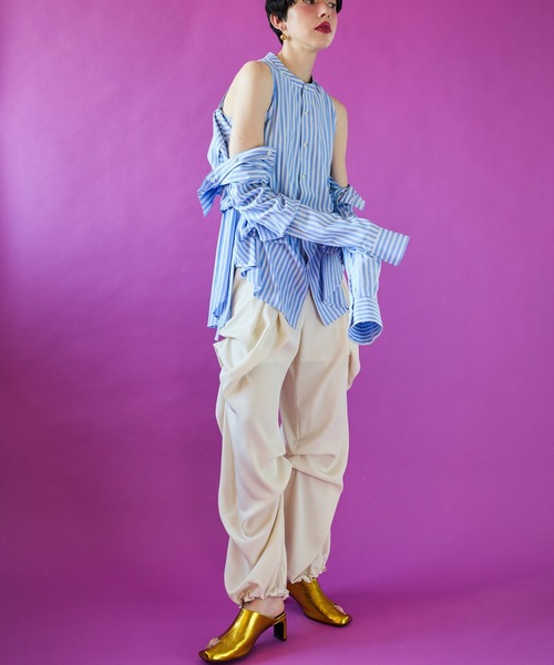 2WAY TUCK LAYERED SHIRT（シャツ/ブラウス）｜OMMO（オーエムエムオー