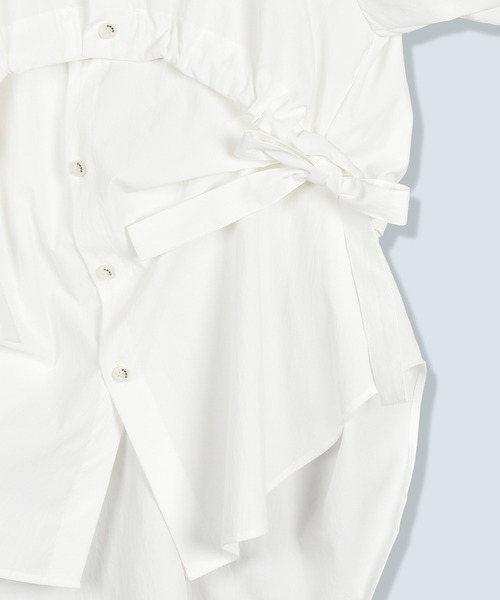 シャツ+ブラウス(長袖+七分) 2WAY TUCK LAYERED SHIRT OMMO 2WAY TUCK LAYERED SHIRT（シャツ/ブラウス）｜OMMO（オーエムエムオー