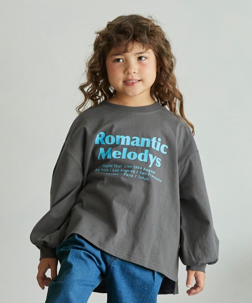 undeny.（アンディニ－）の「アンディニー Romantic L/S Tシャツ（Tシャツ/カットソー・キッズ・ホワイト/ピンク/チャコールグレー・L/XL）」の2枚目の写真