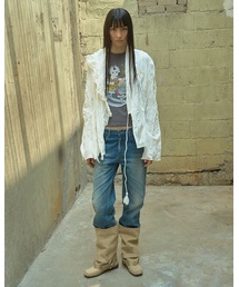 OPEN Yy（オープンワイワイ）の「【OPEN YY / オープンワイワイ】Knitted ROCKING BABY TEE（Tシャツ/カットソー）」