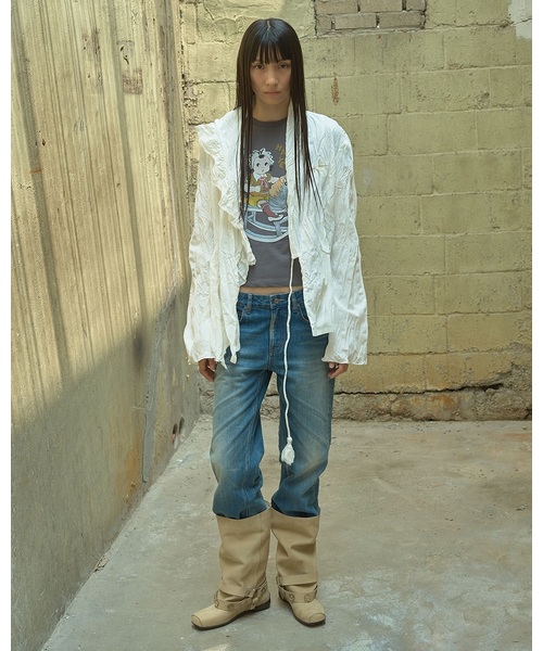 OPEN YY / オープンワイワイ】Knitted ROCKING BABY TEE（Tシャツ