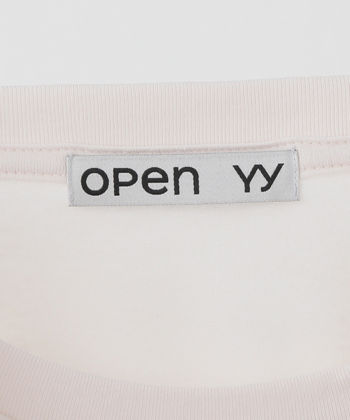 OPEN Yy（オープンワイワイ）の「【OPEN YY / オープンワイワイ】Knitted ROCKING BABY TEE（Tシャツ/カットソー・レディース・ベージュ/ブラック・MEDIUM/SMALL）」の14枚目の写真