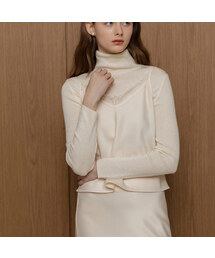 Merino wool turtleneck knitwear