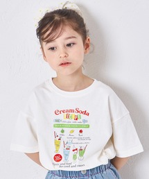 pairmanon（ペアマノン）の「【綿100%】ガールズ スイーツレシピ プリントTシャツ（Tシャツ/カットソー）」