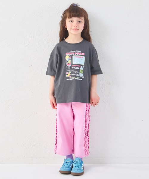 pairmanon(ペアマノン)の「【綿100%】ガールズ スイーツレシピ プリントTシャツ(Tシャツ/カットソー・キッズ・ピンク/チャコールグレー/ホワイト/ライトベージュ・150/90/100/110/120/130/140)」の21枚目の写真