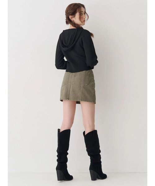 EVRIS（エヴリス）の「ツイルタイトミニスカート（スカート・レディース・ブラック/カーキ・SMALL/MEDIUM）」の22枚目の写真