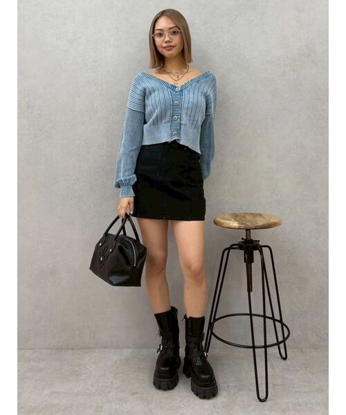 EVRIS（エヴリス）の「ツイルタイトミニスカート（スカート・レディース・ブラック/カーキ・SMALL/MEDIUM）」の11枚目の写真