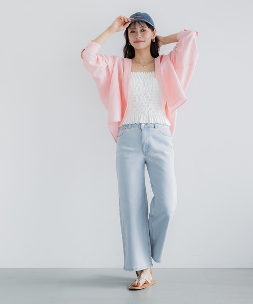 coca(coca)(コカ)の「ムーヴデニム9分丈パンツ(デニムパンツ・レディース・ブラック/ライトブルー・S/M/L)」の13枚目の写真