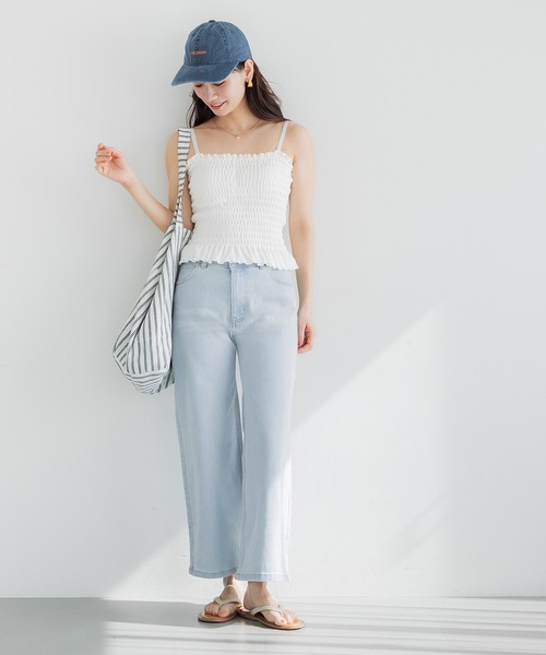 coca(coca)(コカ)の「ムーヴデニム9分丈パンツ(デニムパンツ・レディース・ブラック/ライトブルー・S/M/L)」の14枚目の写真